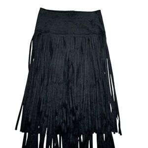 Casting Faux Suede Fringe Detail Pencil Skirt Women's Size 1 (Small-Medium)